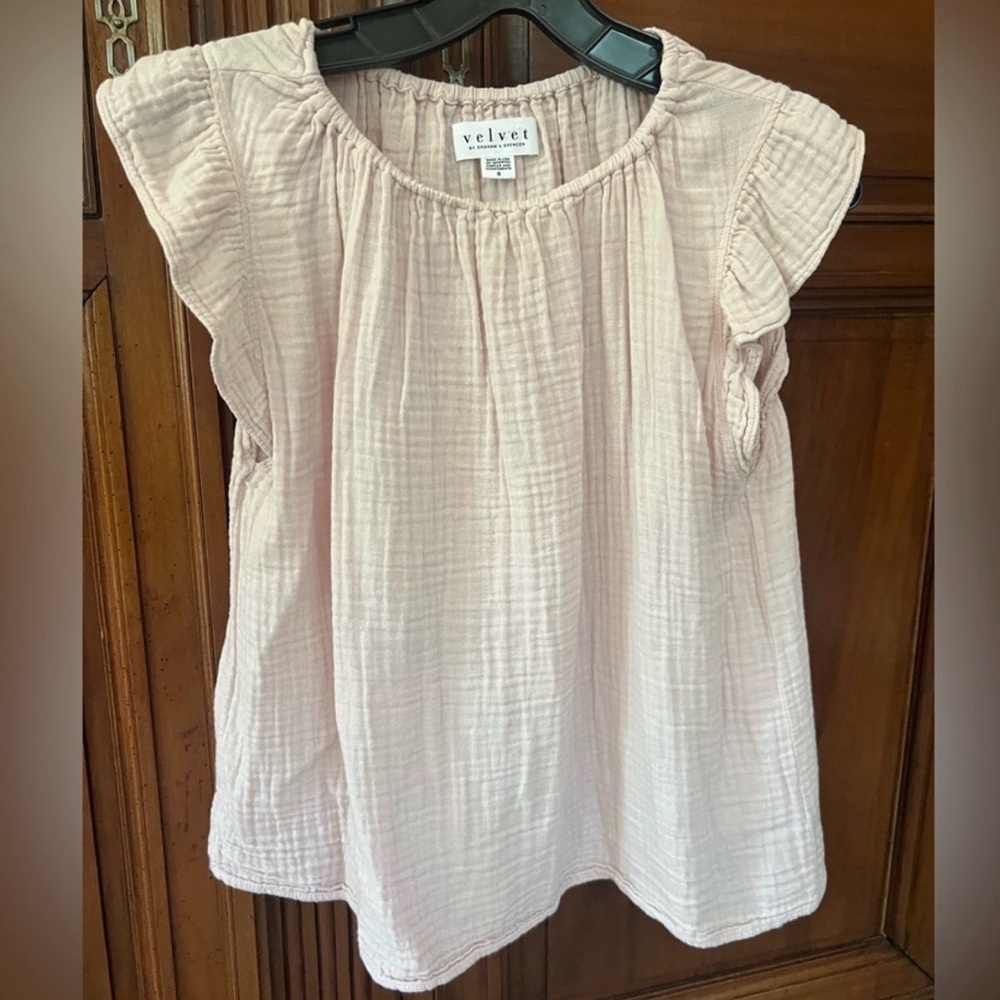 Baby pink cotton top. Brand: Velvet size XS
